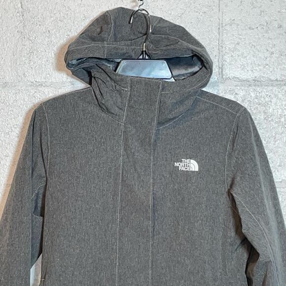 THE NORTH FACE Women's Shelbe Raschel Hooded Parka Grey, Small - Picture 2 of 13